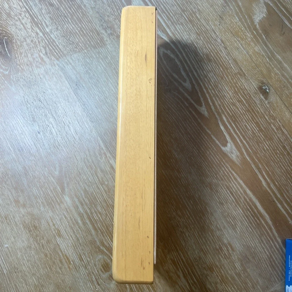 Vintage Wood Letter Bill Organizer 3 Hook Key Holder  3 Wood Pockets for Mail